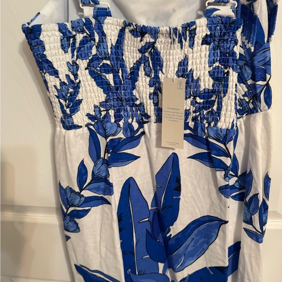 Calypso St Barth Blue and White Floral Dress - Picture 13 of 14